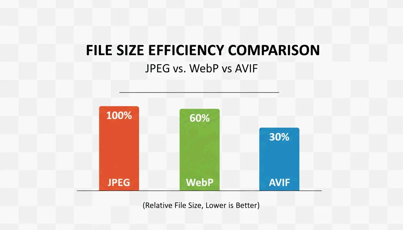 JPG, WebP, AVIF의 파일 크기를 명확하게 비교