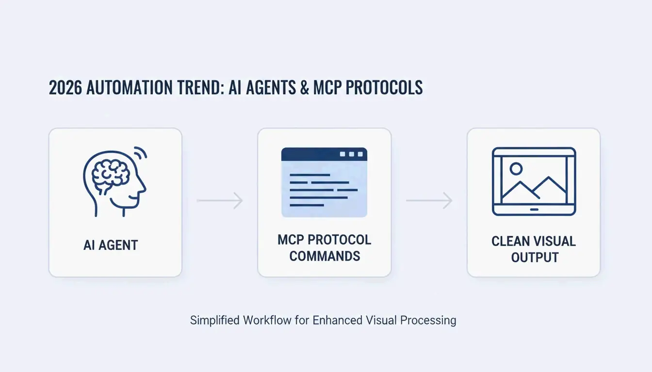 간소화된 자동화: AI Agent -> MCP Server -> Clean Image.